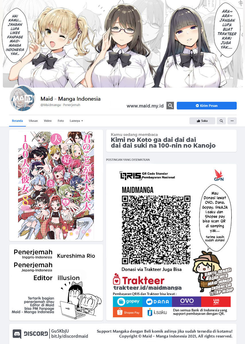 Kimi no Koto ga Dai Dai Dai Dai Daisuki na 100-ri no Kanojo chapter 87